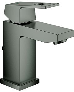 Grohe Eurocube basin mixer 23127AL0 brushed hard graphite, S-size, with waste set, without flow limiter