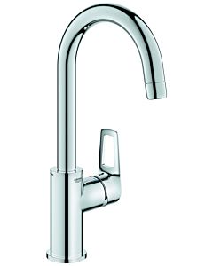 Grohe BauLoop basin mixer 23891001 2000 /2&quot;, L-size, with waste fitting, temperature limiter, smooth body, chrome