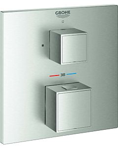 Grohe match1 Cube 24153DC0 supersteel, concealed shower thermostat