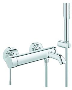 Grohe Essence bath mixer 25249001 2000 /2&quot;, wall mounting, with shower set, chrome