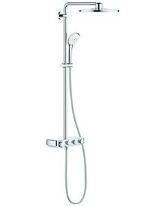 Grohe Euphoria shower system 26507000 with surface-mounted thermostatic shower mixer, chrome