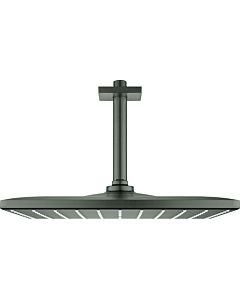 Grohe Rainshower overhead shower set 26566AL0 brushed hard graphite, with ceiling outlet 14.2 cm, with flow limiter