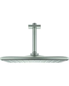 Grohe Rainshower shower set 26566DC0 supersteel, with ceiling outlet 14.2 cm, with flow limiter
