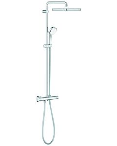 Grohe Tempesta Cosmopolitan shower system 26689000 surface-mounted thermostat, wall mounting, chrome