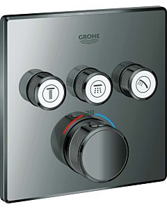Grohe Smartcontrol trim set 29126A00 hard graphite, square, concealed thermostat, 3 shut-off valves