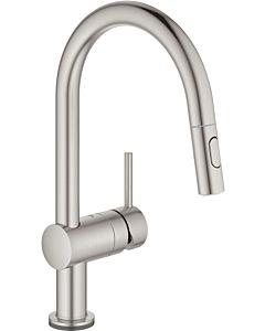 Grohe Minta Touch single-lever sink mixer 31358DC2 supersteel, electronic, pull-out dual spray