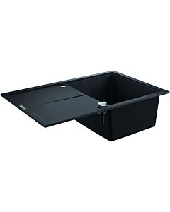 Grohe composite sink 31639AP0 780x500mm, 1 basin with drainer, granite black