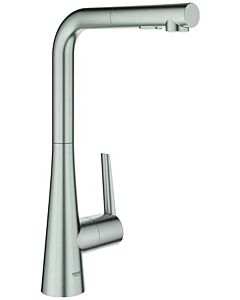 Grohe Zedra mixer 32553DC2 supersteel, pull-out dual shower head