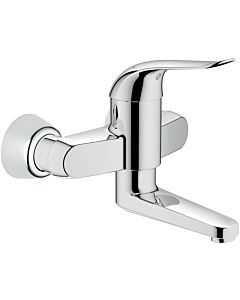 Grohe wall-mounted, single lever basin mixer 32767000 Euroeco Special, chrome, projection 196 mm