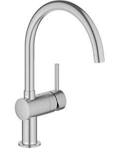Grohe Minta single-lever sink mixer 32917DL0 brushed warm sunset, swiveling pipe spout, C-spout