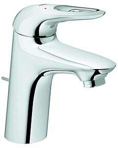 Grohe Eurostyle mitigeur lavabo 33558003 chromé , taille S, poignée ouverte, avec garniture de vidage