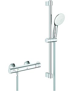 Grohe Grohtherm 800 shower thermostat 34565002 with shower set, length 600mm, chrome