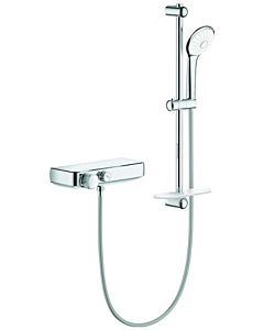 Grohe Grohtherm shower thermostat 34720000 chrome, DN 15, with shower set 600mm