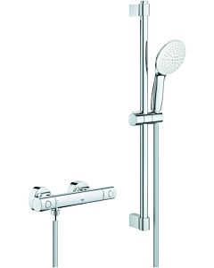 Grohe Grohtherm 800 Cosmopolitan shower thermostat 34768001 with shower set 600mm, chrome