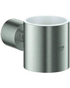 Grohe Atrio Halter 40304DC3 supersteel, für Kristallglas und Seifenspender