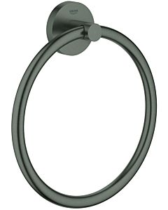 Grohe Essentials towel ring 40365AL1 brushed hard graphite, concealed fastening