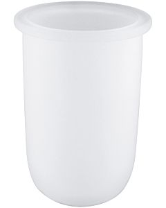 Grohe Bau Cosmopolitan verre de remplacement 40393000 pour ensemble de brosses de toilettes, blanc satiné