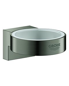 Grohe Selection Halter 41027AL0 hard graphite gebürstet, für Glas und, Seifenspender