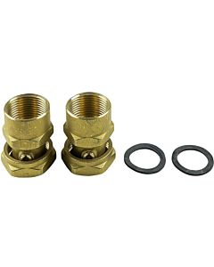 Grundfos ball valve set 519807 G 2000 2000 /2 / Rp 2000 2000 /4, with union nut, brass