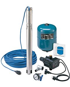 Grundfos water supply package 96160908 with 30 m underwater cable, 230 V.