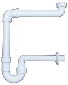 HAAS space-saving siphon washstand washbasin 4832 odor trap, DN 32, drain