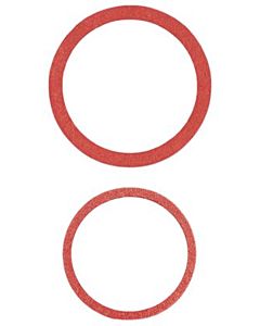 HAAS fiber ring 7344 33x40x1.5mm, red-brown, warm / cold
