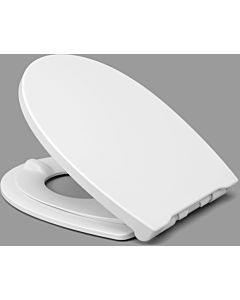 Haro Comino WC seat 537407 white, stainless steel hinges, folding dowels, slotted disc