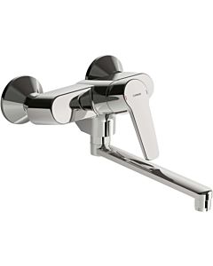 Hansa Hansapolo single-lever sink mixer 51622193 S-connections, swiveling, projection 200 mm, chrome