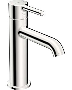 Hansa HANSAVANTIS Style basin mixer 54372207 pin lever, without waste fitting, projection 133mm, chrome