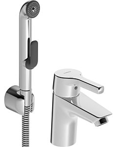 Hansa Hansapaleno basin mixer 56402203 with functional hand shower, projection 103mm, chrome