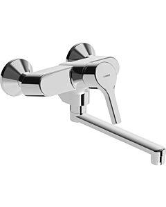 Hansa Hansapaleno kitchen faucet 56512103 wall mounting, swiveling, projection 284mm, chrome