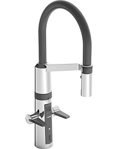 Hansa Hansafit infrared kitchen mixer 65252213 Hybrid, pull-out spray, swiveling, projection 200 mm, chrome