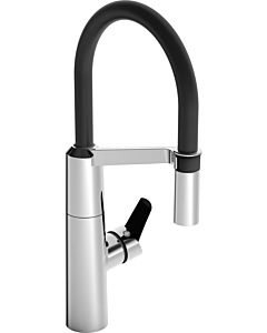 Hansa Hansafit kitchen mixer 65282203 pull-out spray, 2 jets, swivelling, projection 200 mm, chrome