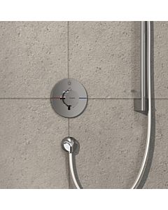Hansgrohe ShowerSelect S Unterputz-Thermostat Highflow – Für 1 Funktion, Chrom, Mit Sicherheitssperre