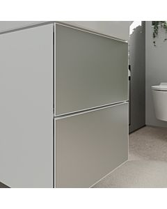 hansgrohe Xevolos E meuble sous-vasque 54172320 480x555x475mm, pour lave-mains , 2 tiroirs, blanc mat, blanc métallique