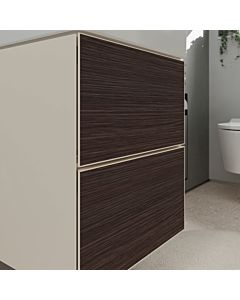 hansgrohe Xevolos E vanity unit 54173730 480x555x475mm, for hand washbasin, 2 drawers, sand beige matt, dark oak
