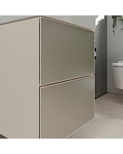 hansgrohe Xevolos E vanity unit 54173790 480x555x475mm, for hand washbasin, 2 drawers, sand beige matt, sand beige metallic
