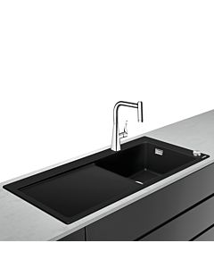 hansgrohe Select sink combination 43214000 1050 x 510 mm, 2000 main bowl on the right, drainer, chrome