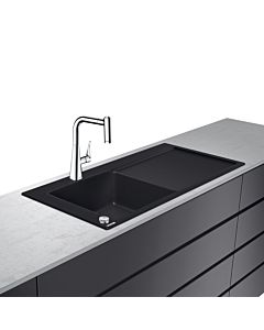 hansgrohe Select sink combination 43227000 1050 x 510 mm, 2000 main bowl left, drainer, chrome