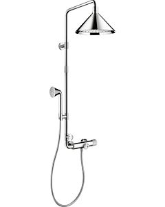 hansgrohe Axor Showerpipe 26020000 designed by  Front, mit Thermostat, 2jet Kopfbrause, chrom