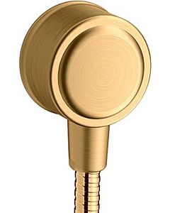 hansgrohe Fixfit wall connection 16884950 with backflow preventer, brushed brass