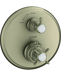 hansgrohe Fertigmontageset Axor Montreux 16800820 Unterputz-Thermostat, m. Absperrvtl. brush. nickel