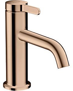 hansgrohe Axor One Wash basin mixer 48001300 projection 130mm, non-closable waste set, polished red gold