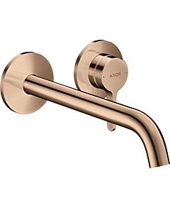 hansgrohe Axor One Finishing set 48120300 Concealed fitting, with lever handle and spout 220mm, polished red gold
