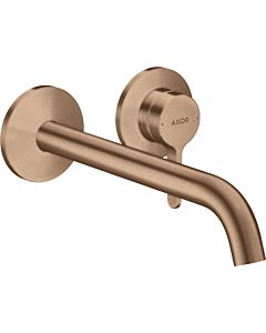 hansgrohe Axor One Finishing set 48120310 Concealed fitting, with lever handle and spout 220mm, brushed red gold