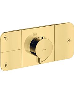 hansgrohe Axor One Fertigmontageset 45713990 Unterputz-Thermostatmodul, 3 Verbraucher, polished gold optic