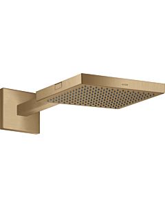 hansgrohe Axor Starck head shower 10925140 with shower arm, wall mounting, 240x240mm, 1jet, brushed bronze