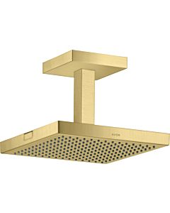 hansgrohe Axor Starck head shower 10929950 with ceiling connection, 240x240mm, 1jet, brushed brass