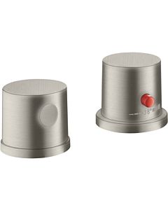 hansgrohe Axor Uno Finishing set 38480800 2-hole bath rim fitting, with thermostat, stainless steel look