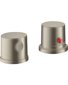 Axor Uno 2-hole bath rim fitting 38480820 concealed thermostat, brushed nickel